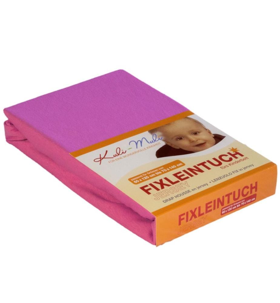 KULI-MULI Fixleintuch Frottee 70 x 140 cm violett