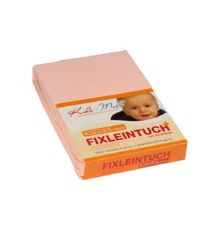 KULI-MULI Fixleintuch Frottee 70 x 140 cm lachs