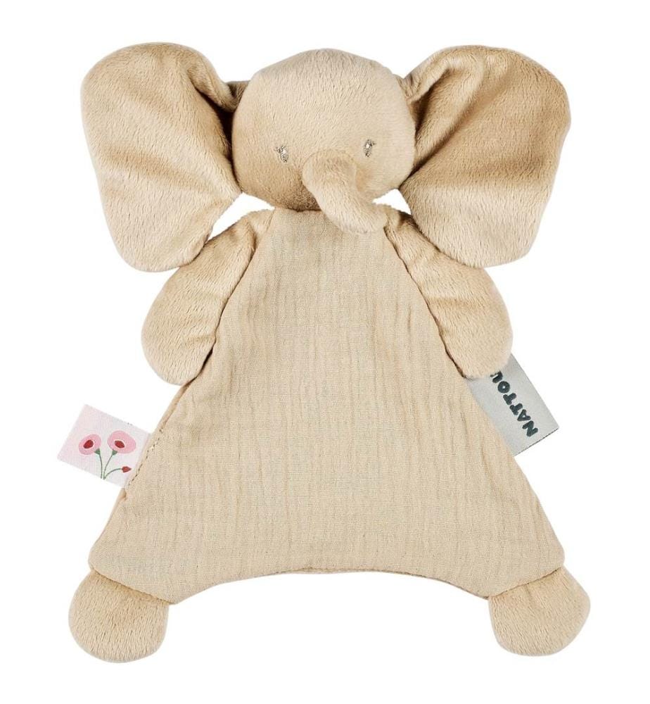 FanFan Kuscheltuch klein Elefant sand
