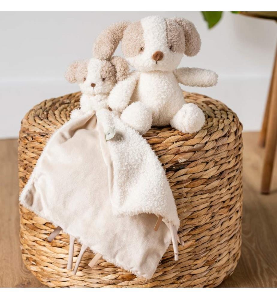 Teddy Kuscheltuch mit Kuscheltier Hund