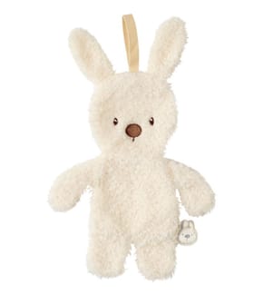 Teddy Kuscheltuch mit Schnullerhalter Hase ecru