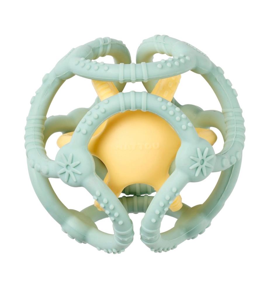 SILIKON Ballset 2er Pack grün-gelb