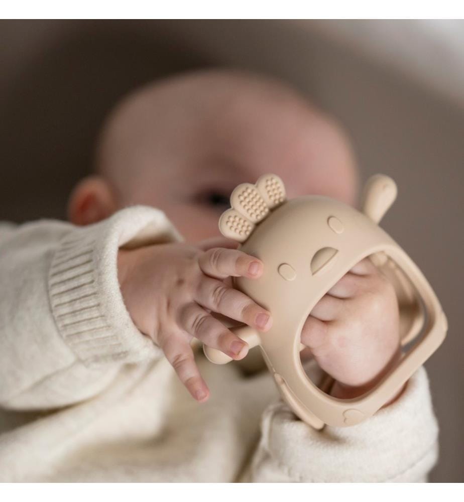 SILIKON teething ring beige