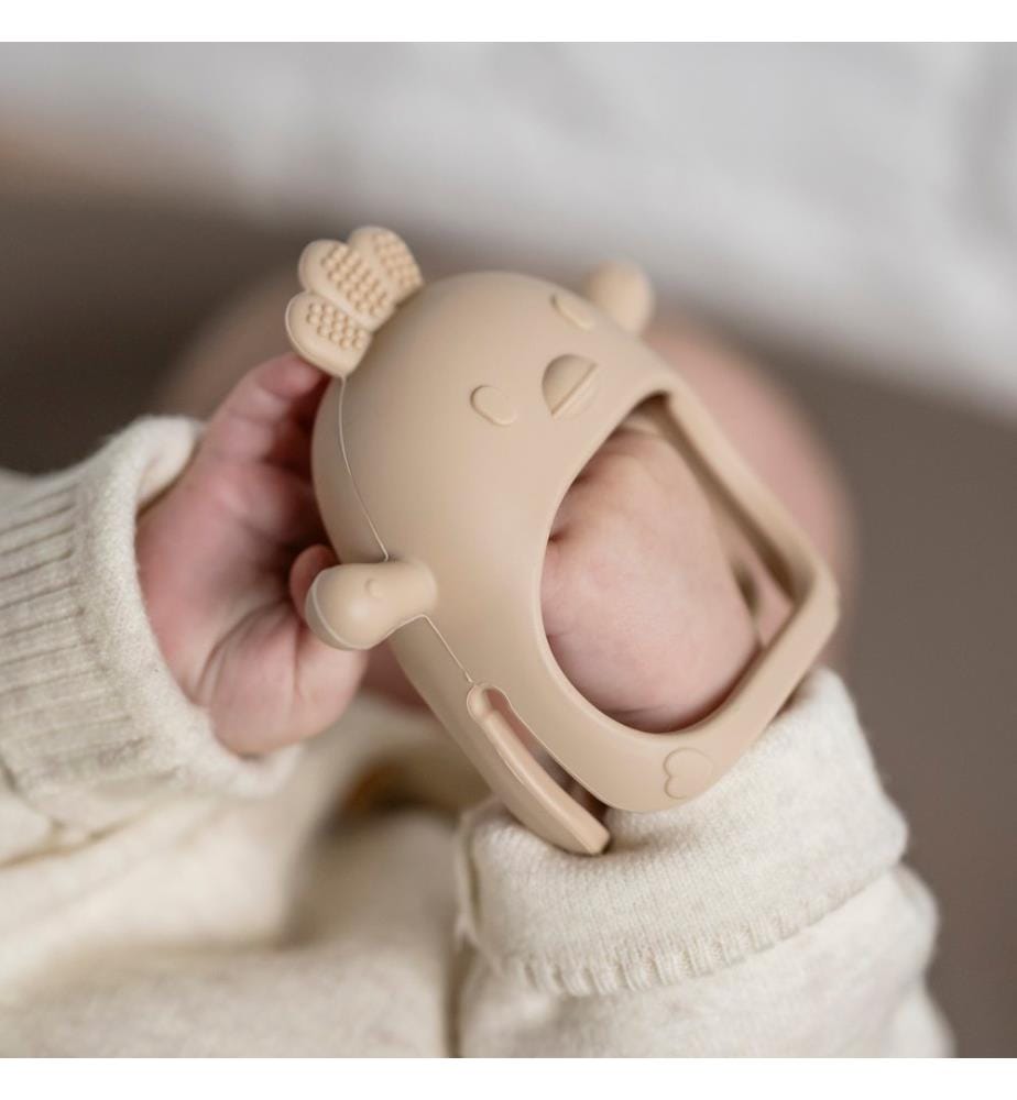 SILIKON teething ring beige