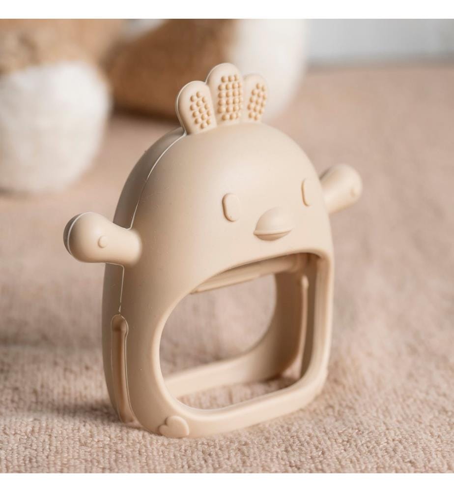 SILIKON teething ring beige