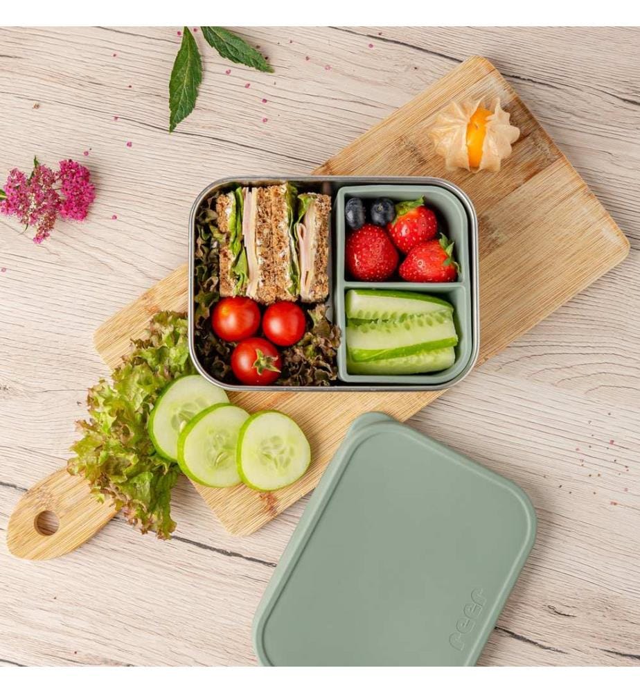 Boîte à goûter en acier inoxydable
