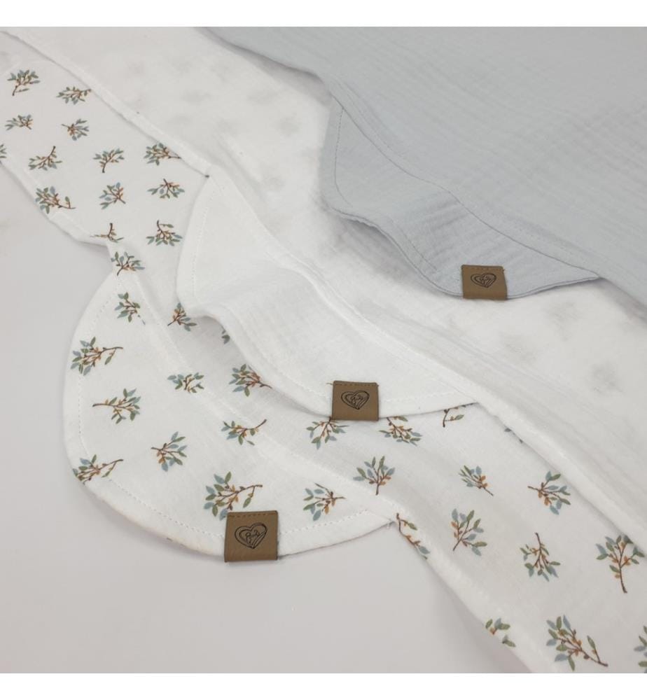 Foulard d'été 3 pcs. bleu