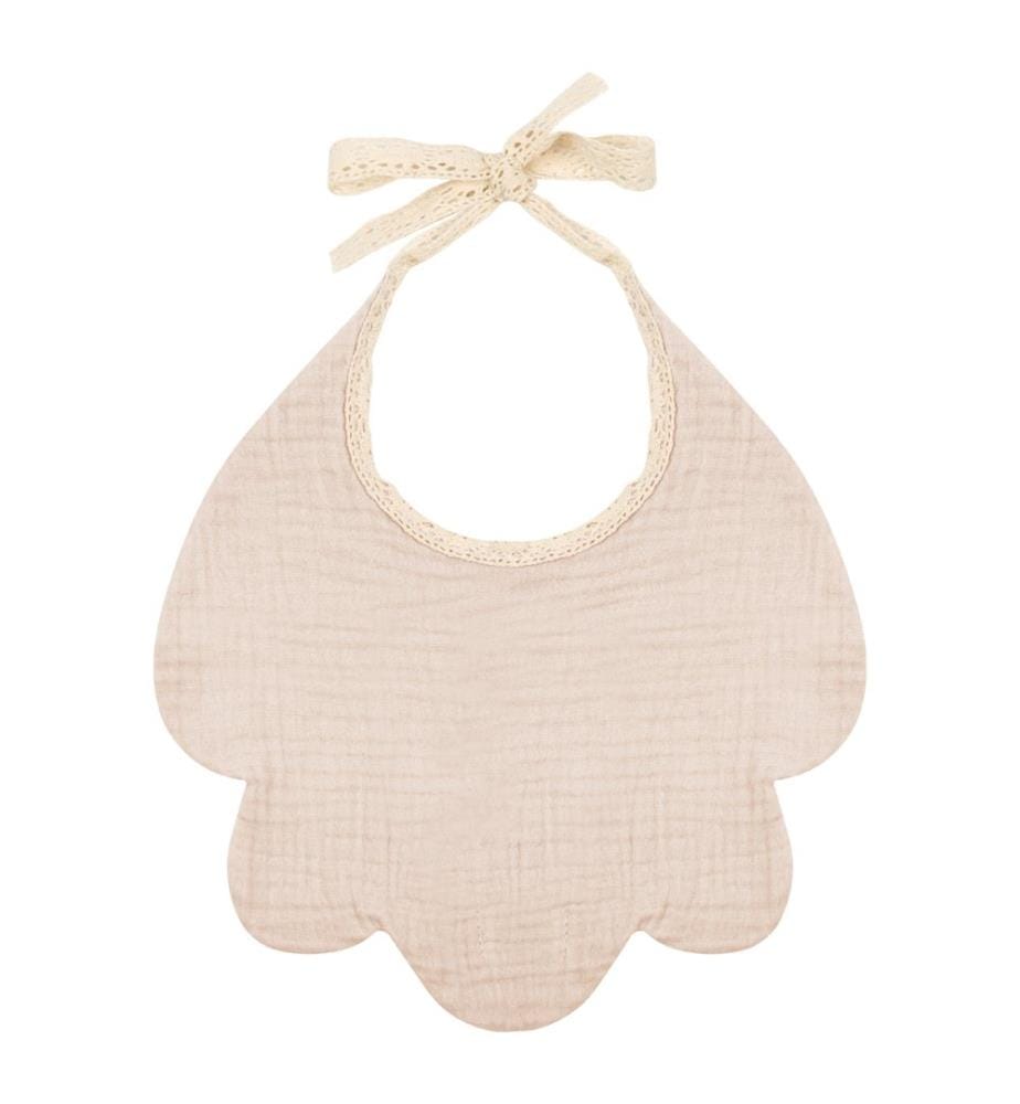 Bavoir pour bébé en mousseline nature