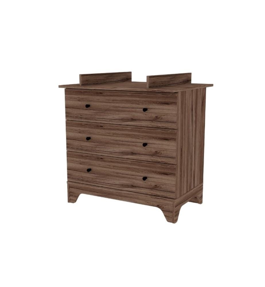 Nest Walnut Commode avec plan à langer