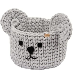 Panier ours gris