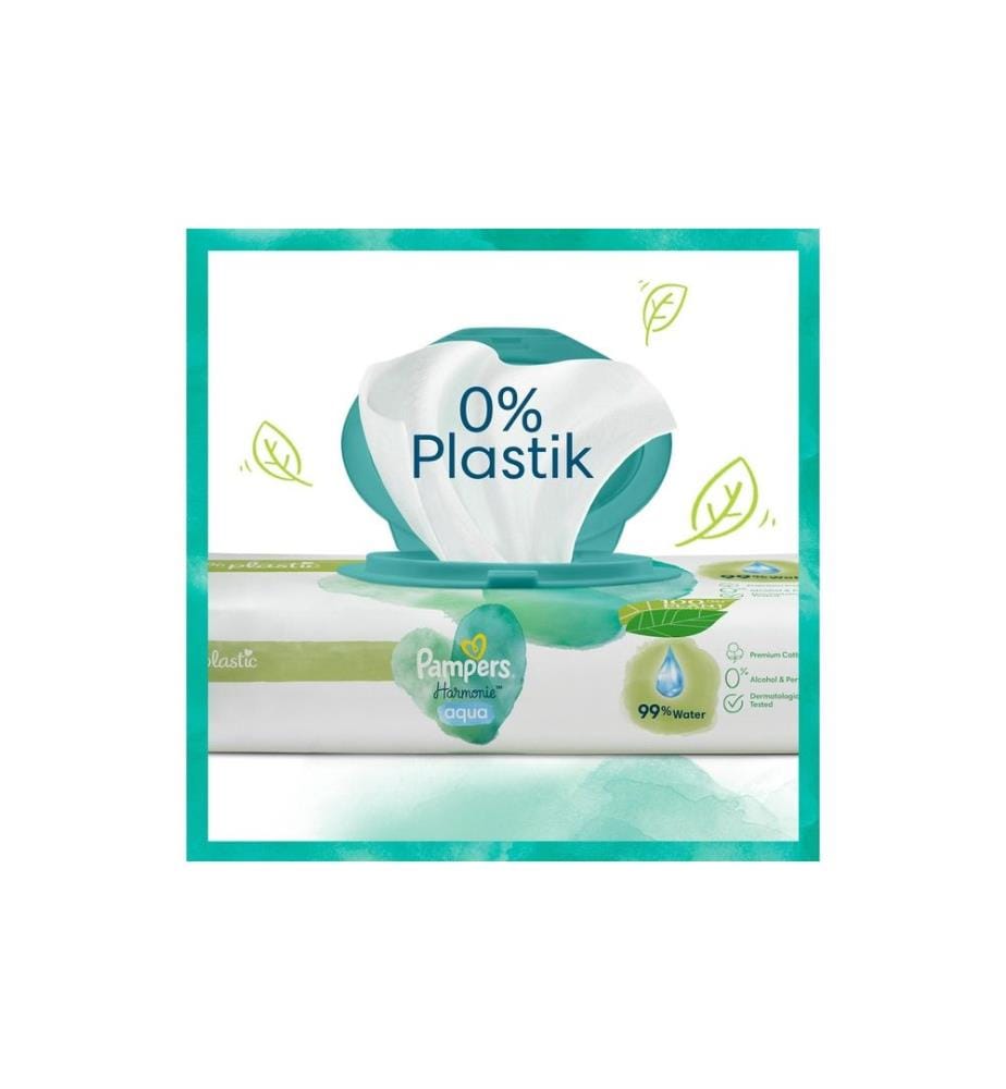 PAMPERS - Feuchttücher Harmonie Aqua Giga Pack 15 x 48 Stk.