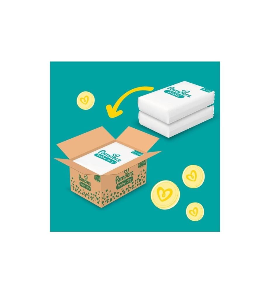 PAMPERS - Couches Baby Dry Junior Plus taille 5+