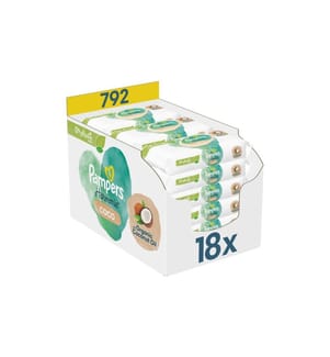 PAMPERS - Lingettes humides Harmonie Coconut 18 x 44 pcs.