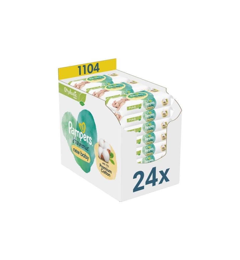PAMPERS - Feuchttücher Harmonie New Baby 24 x 46 Stk.