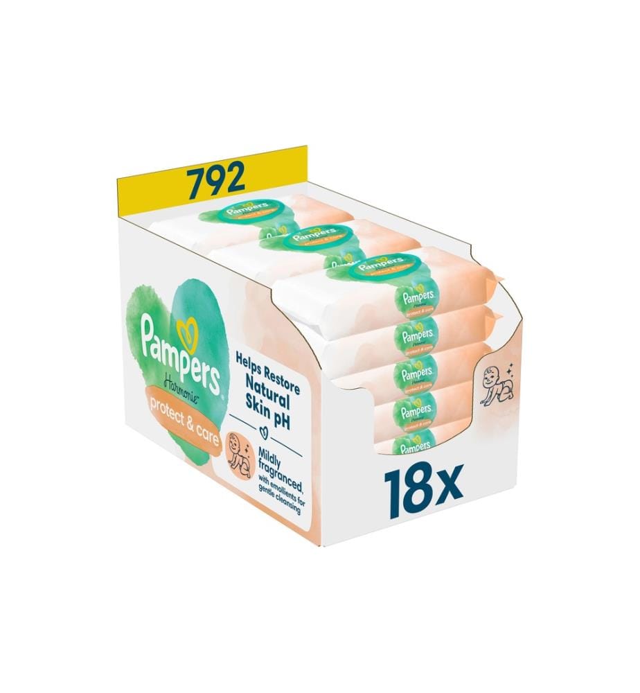 PAMPERS - Harmonie Protect+Care 18er Pack / 792 Stück