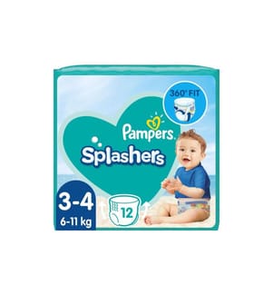 PAMPERS - Couches Pack de transport Splashers Taille 3-4