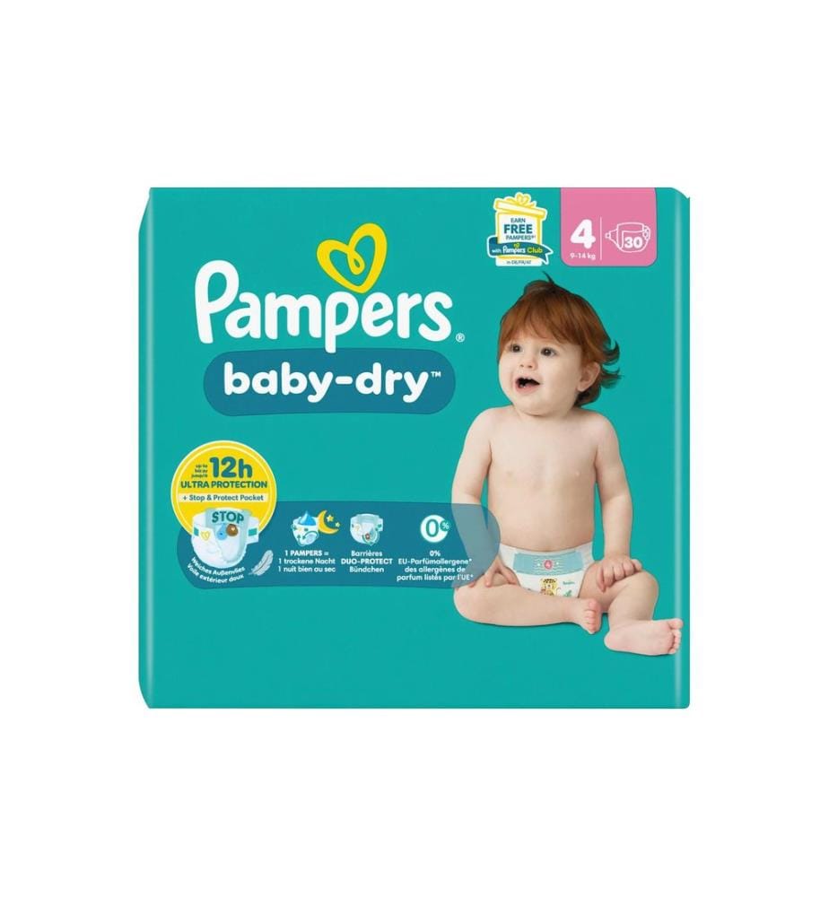PAMPERS - Couches Baby Dry Taille 4
