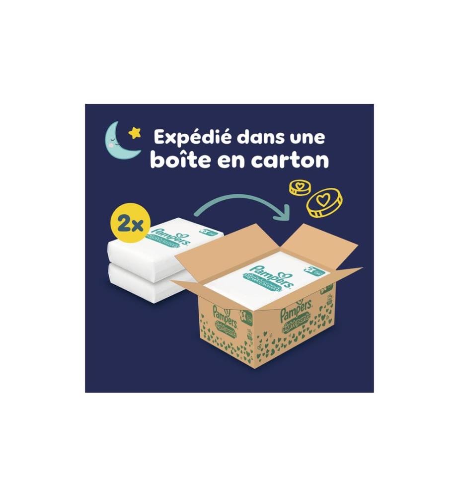 PAMPERS - Couches de nuit Baby Dry Night Pants taille 5