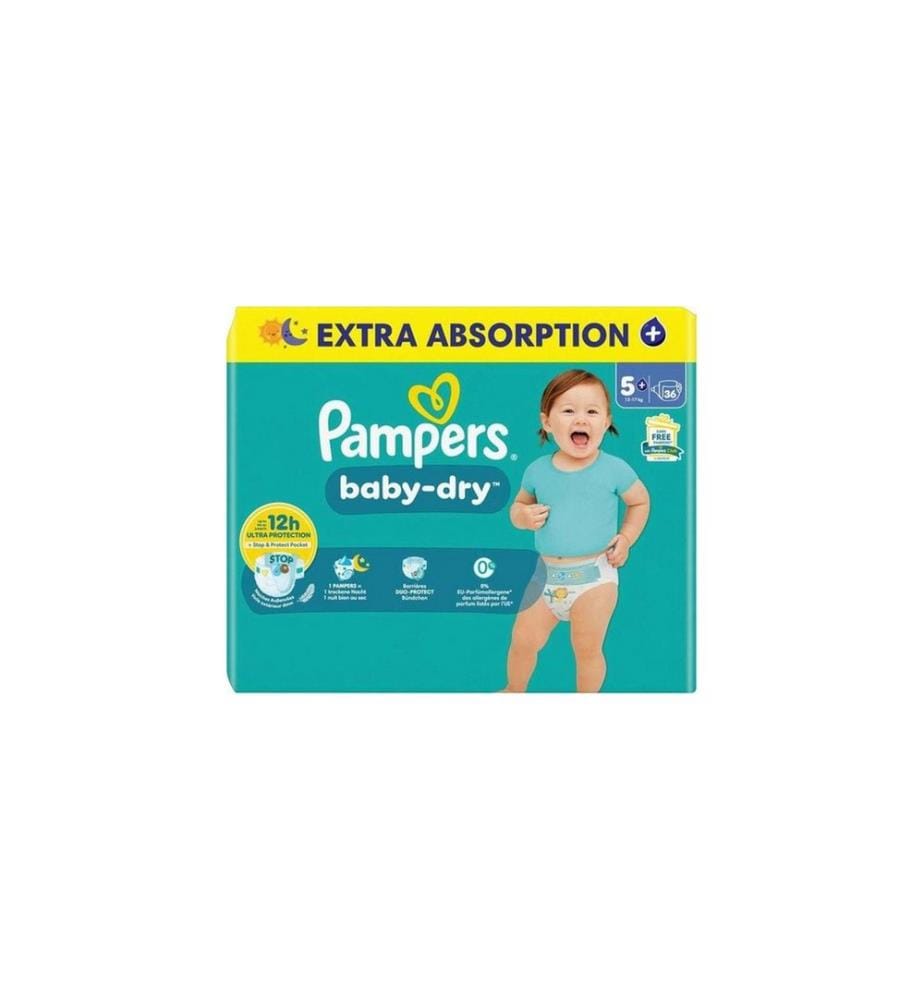 PAMPERS - Couches Baby Dry Taille 5