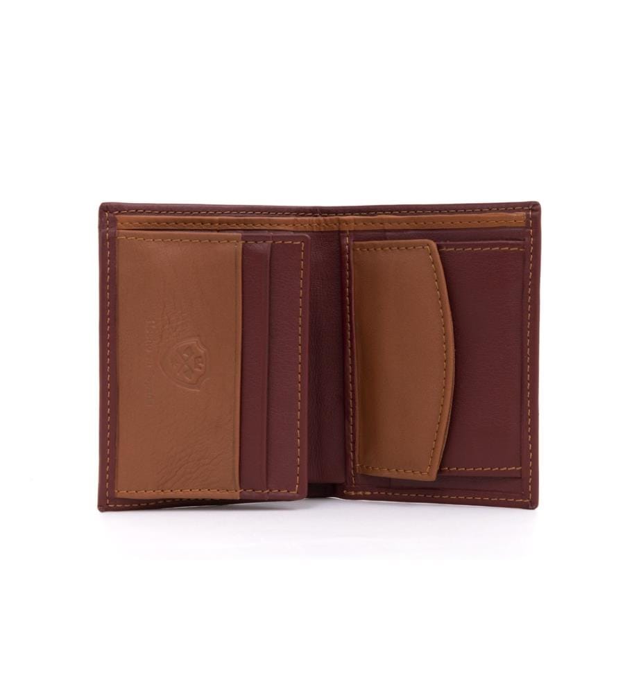 Brieftasche aus Leder - Bordeaux