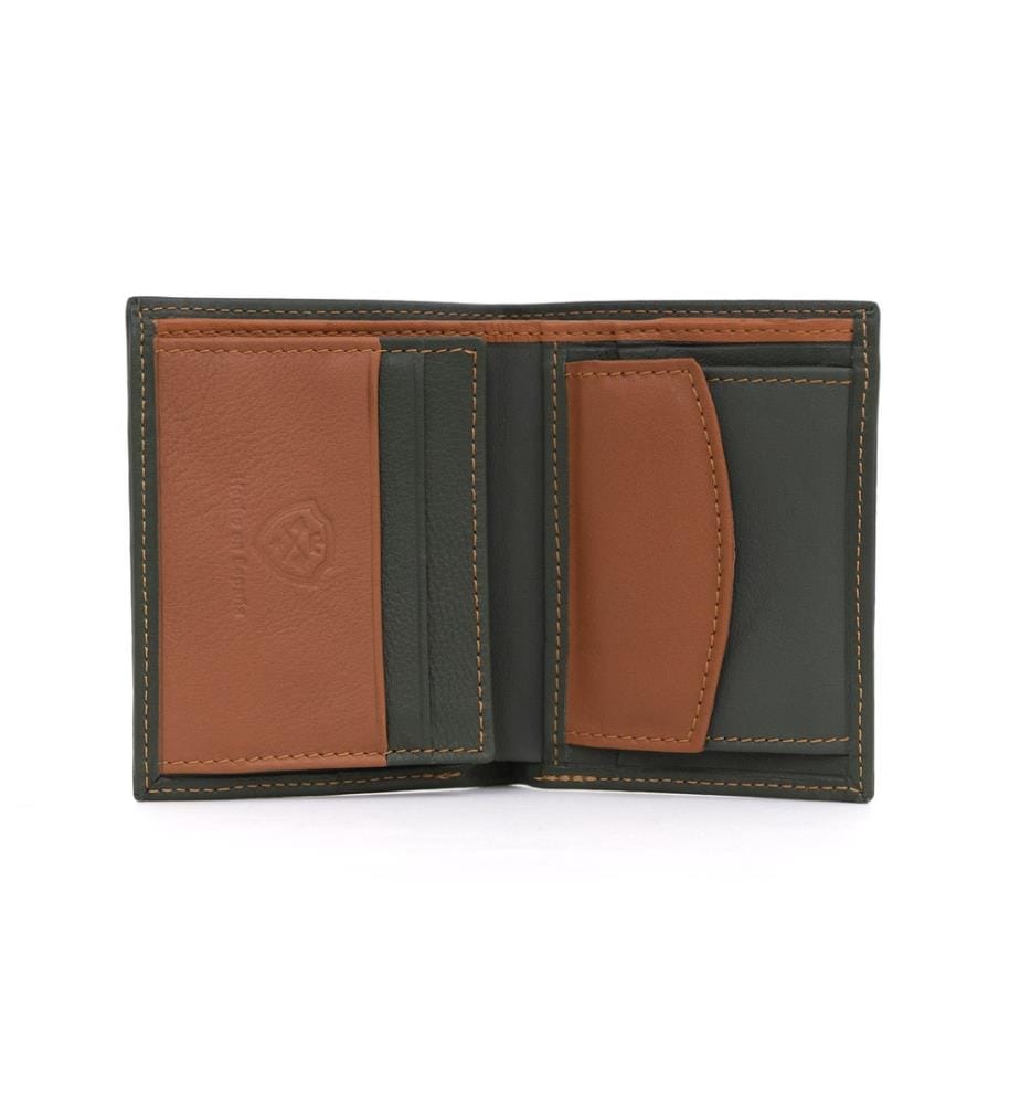 Brieftasche aus Leder - Grün