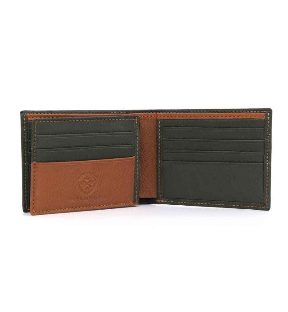 Brieftasche aus Leder - Grün