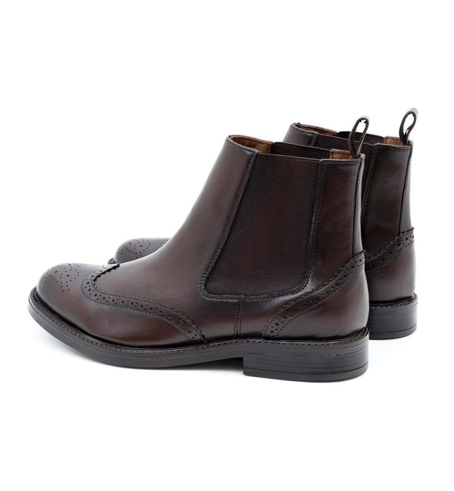 Bottes Chelsea en cuir - Marron clair
