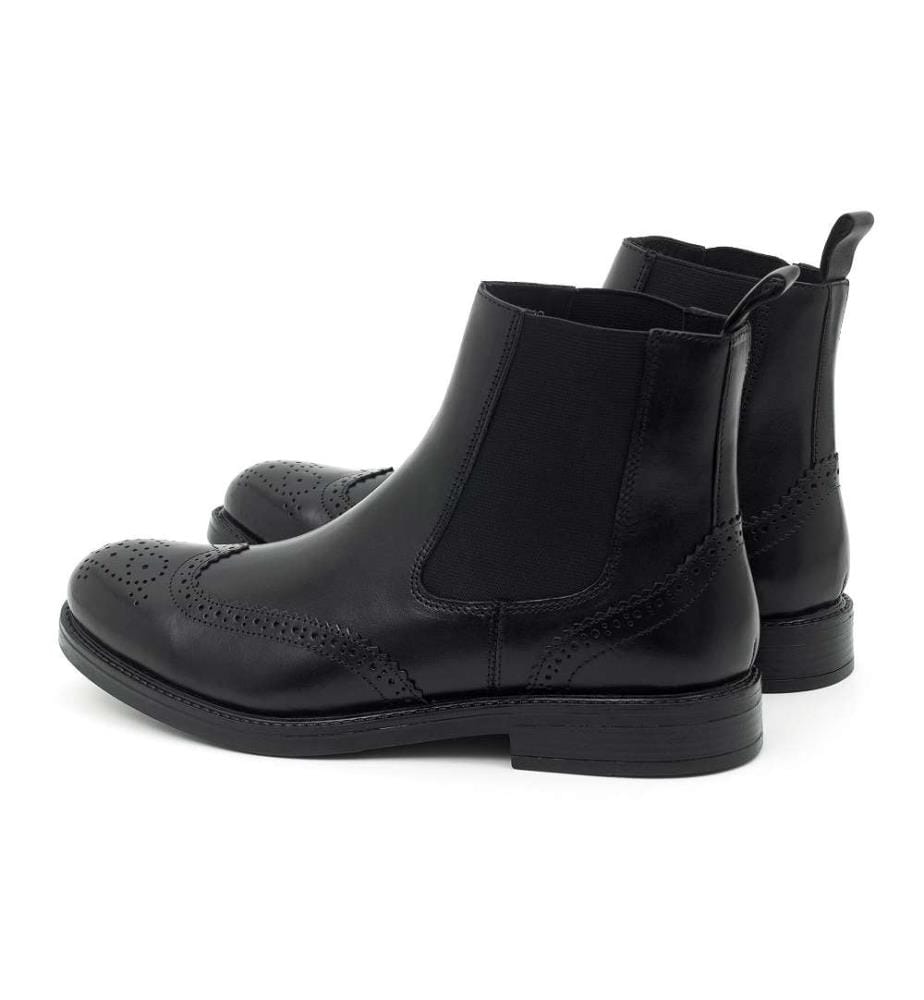 Bottes Chelsea en cuir - Noir