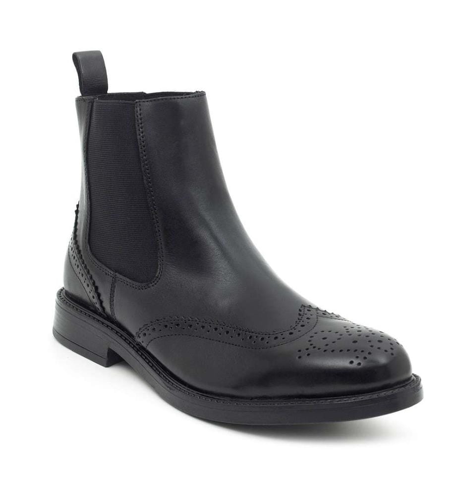 Bottes Chelsea en cuir - Noir