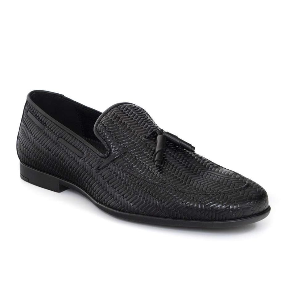 Mocassin en cuir - Noir