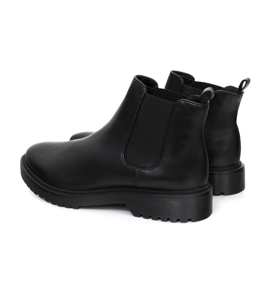 Bottes Chelsea en cuir - Noir