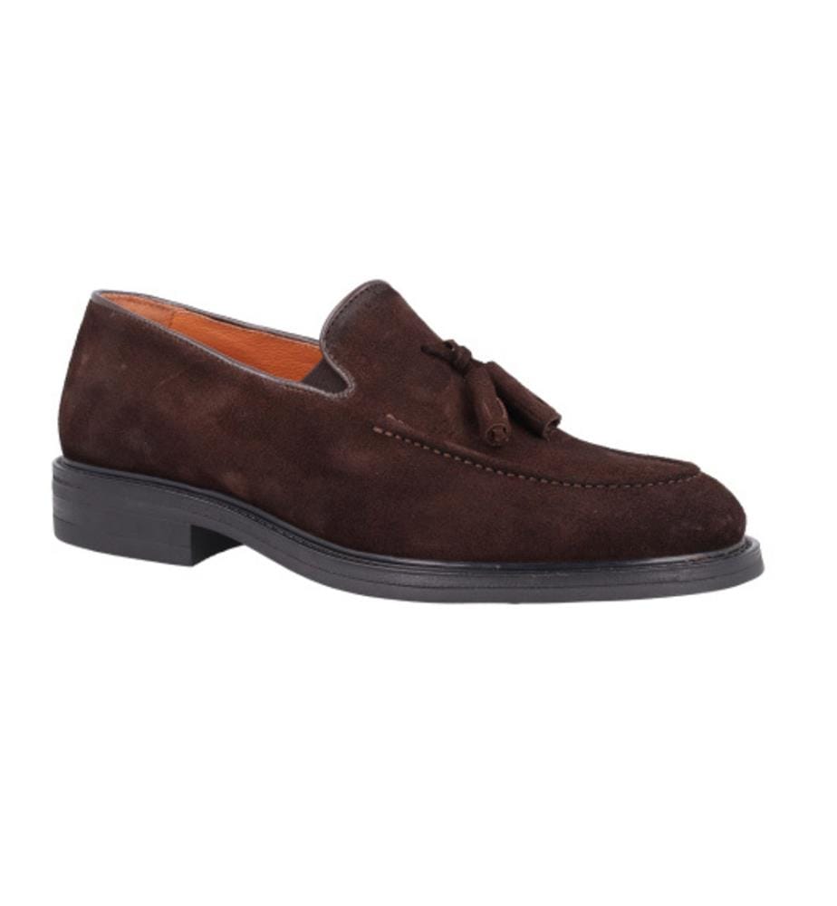 Mocassins en daim marron