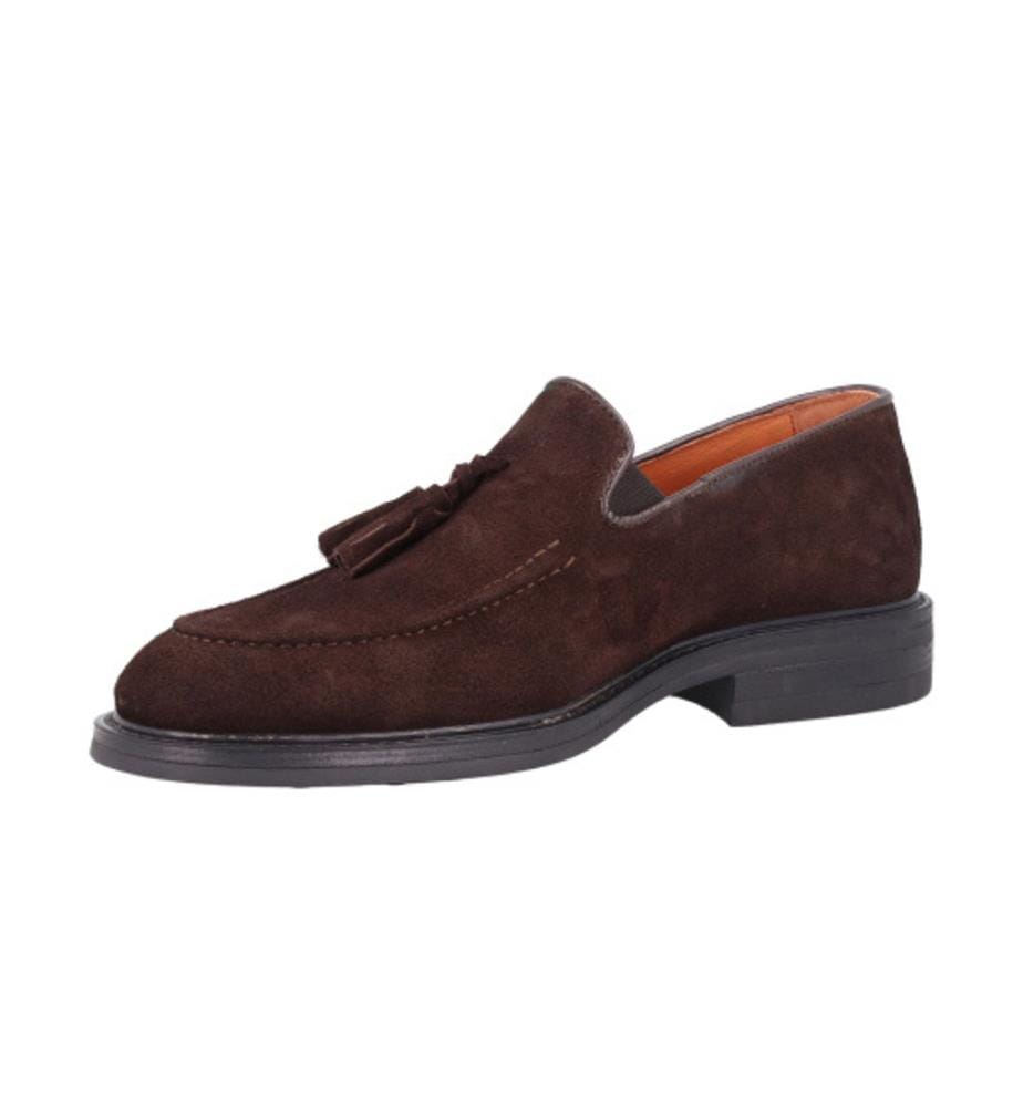 Mocassins en daim marron