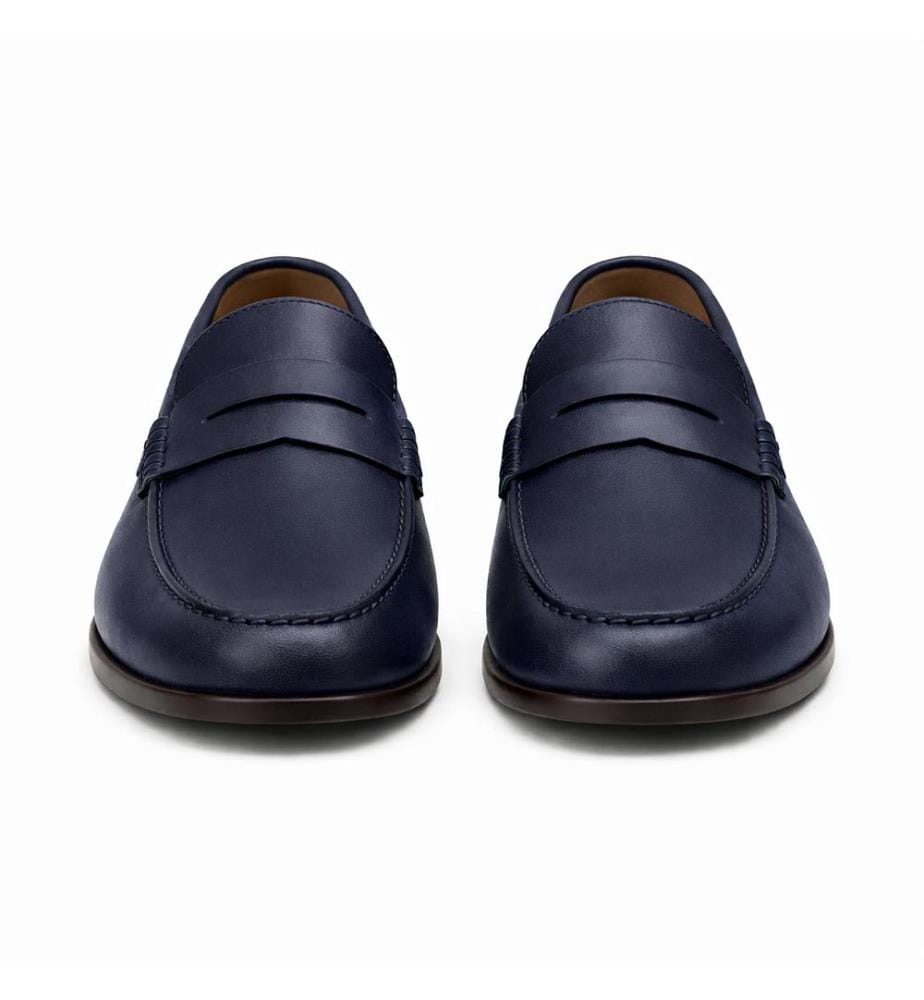 Mocassins en cuir - Bleu