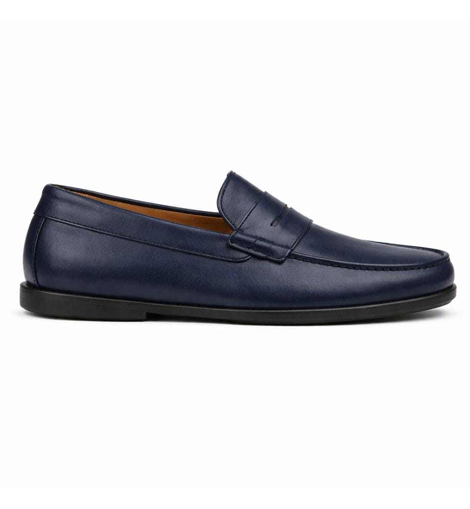 Mocassins en cuir - Bleu