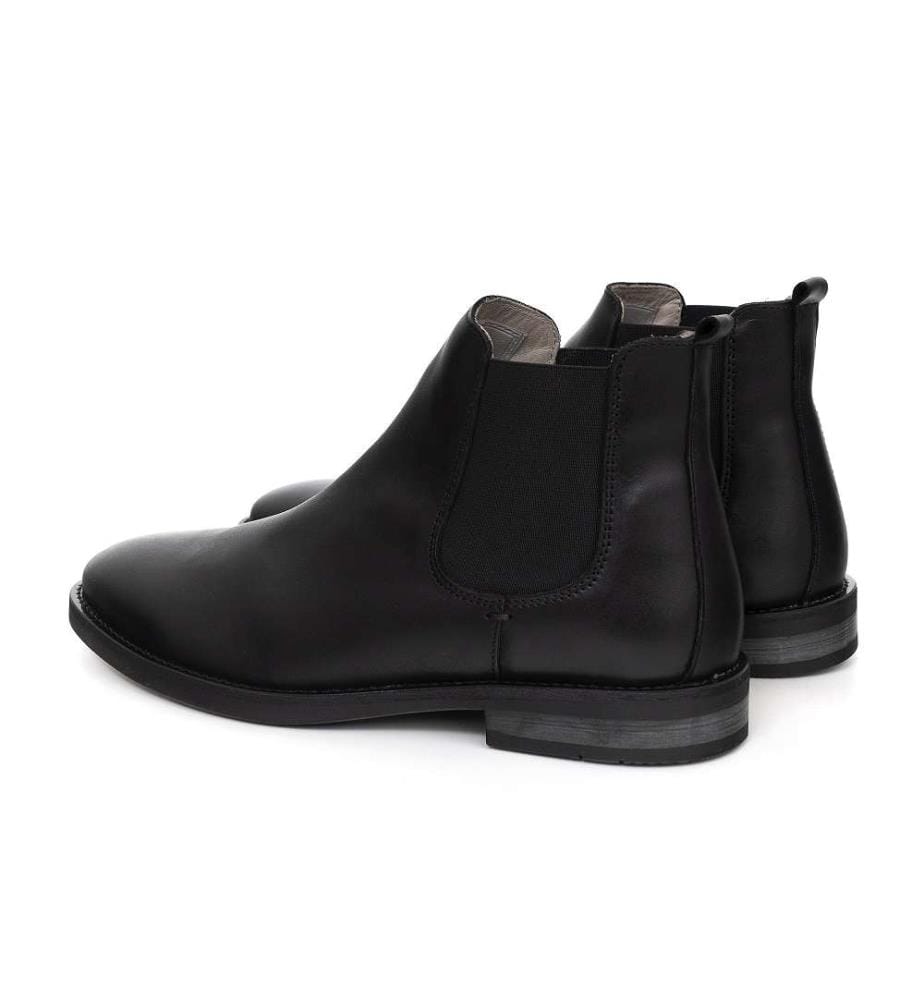 Bottes Chelsea en cuir - Noir