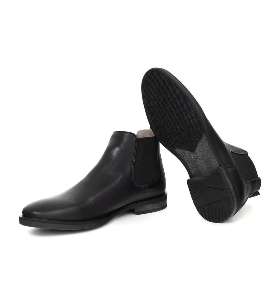 Bottes Chelsea en cuir - Noir
