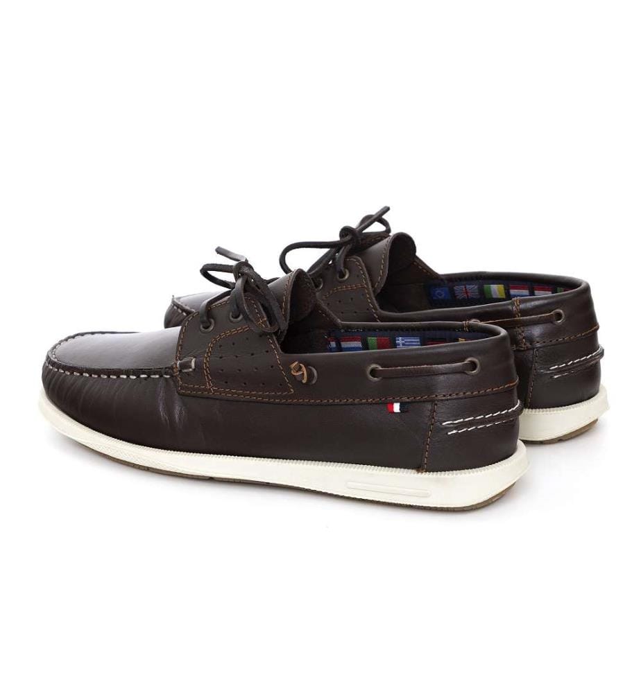 Bootsschuhe aus Leder - Braun