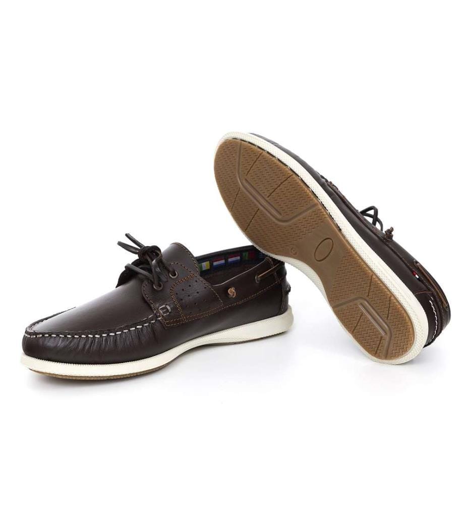 Bootsschuhe aus Leder - Braun
