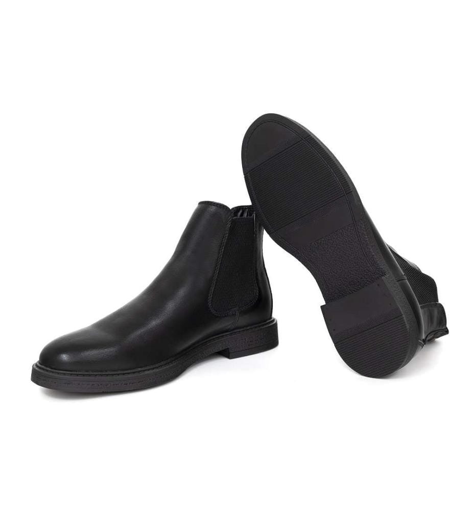 Bottes Chelsea en cuir - Noir