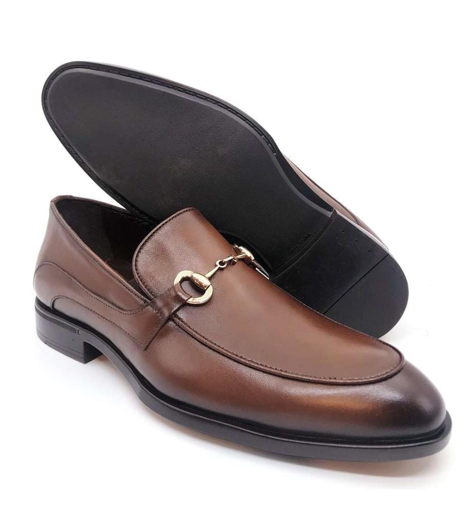 Mocassin en cuir - Marron clair