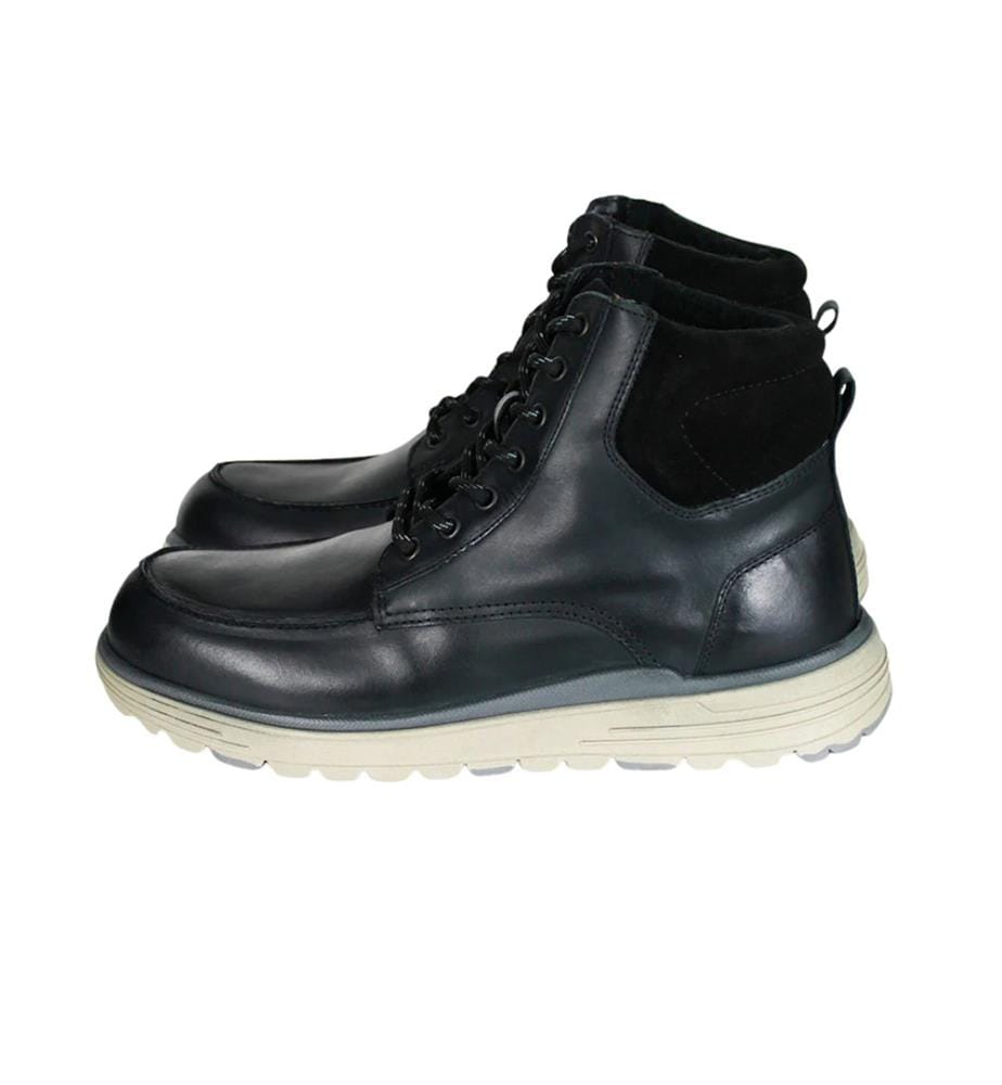 Bottes en cuir noir
