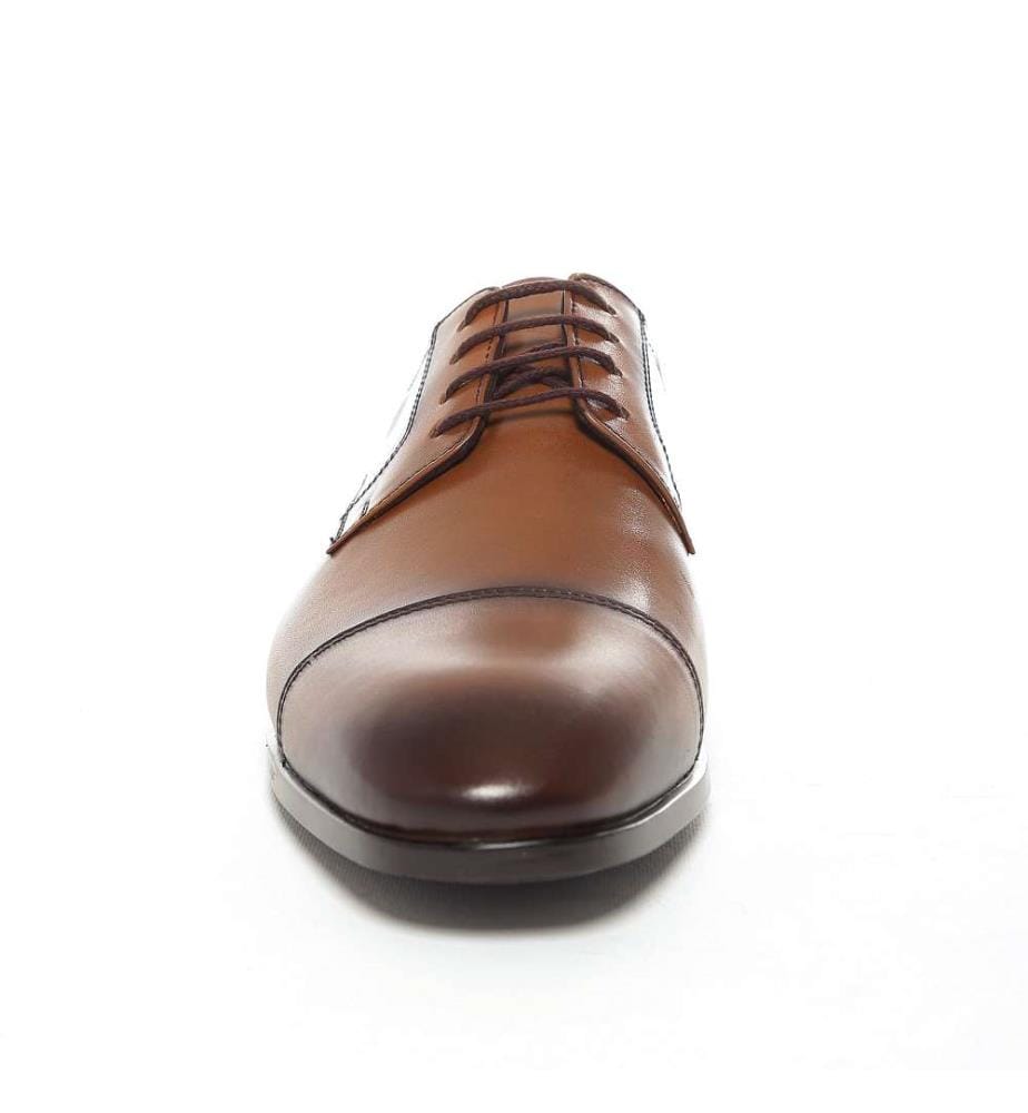 Derby en cuir - Marron clair