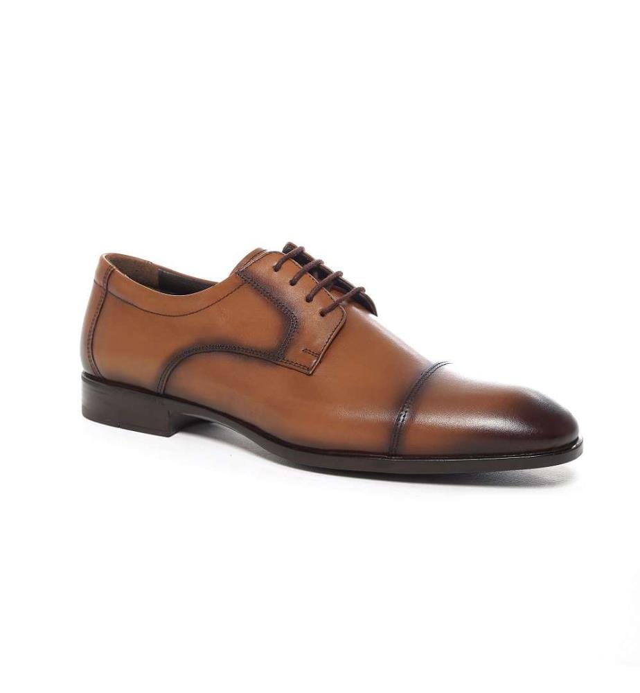 Derby en cuir - Marron clair