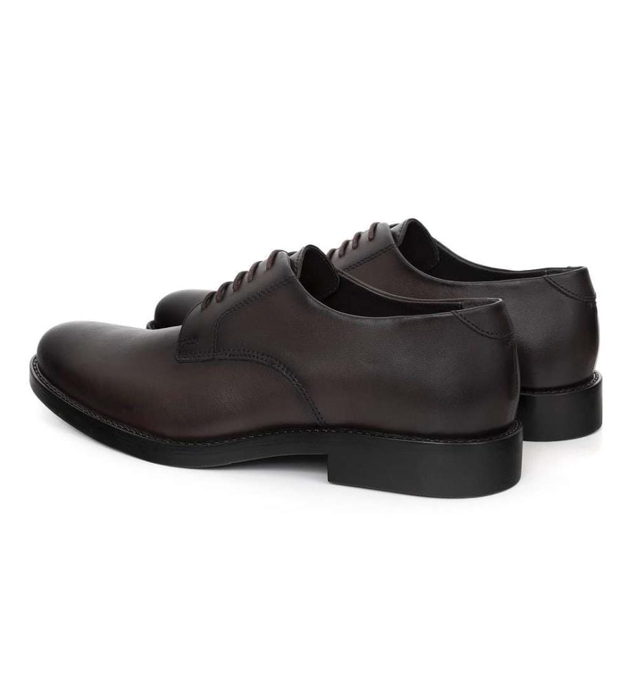 Derby en cuir - Marron