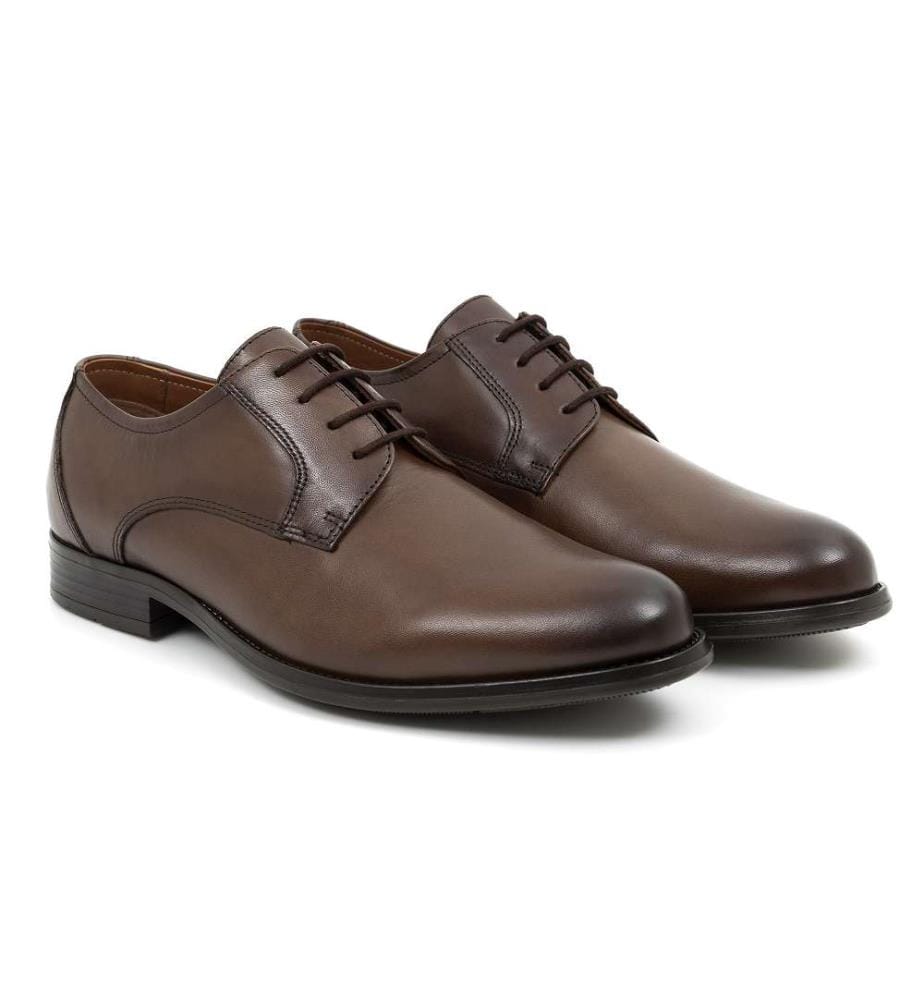 Derby en cuir - Marron clair