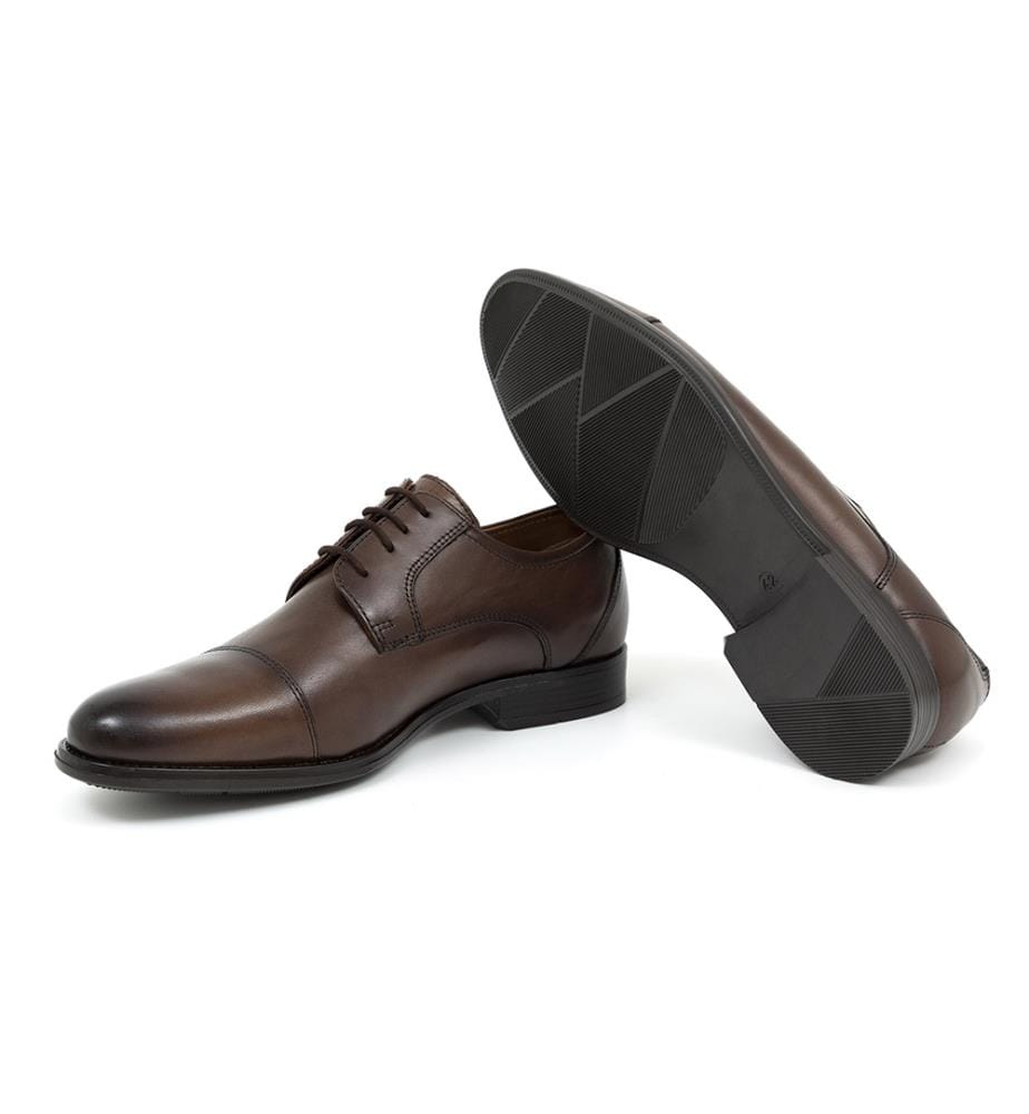 Derby en cuir - Marron