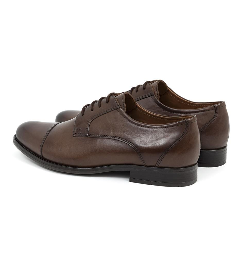 Derby en cuir - Marron