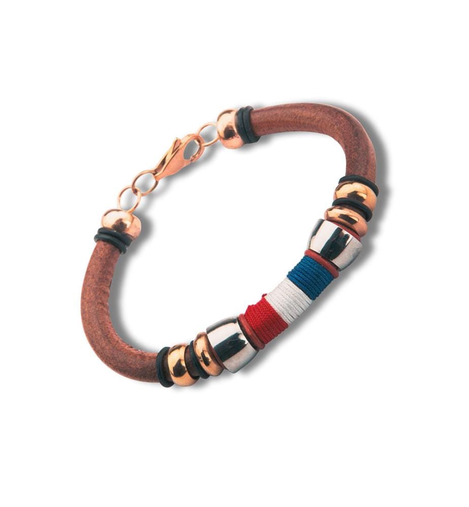 Bracelet en cuir - Marron clair