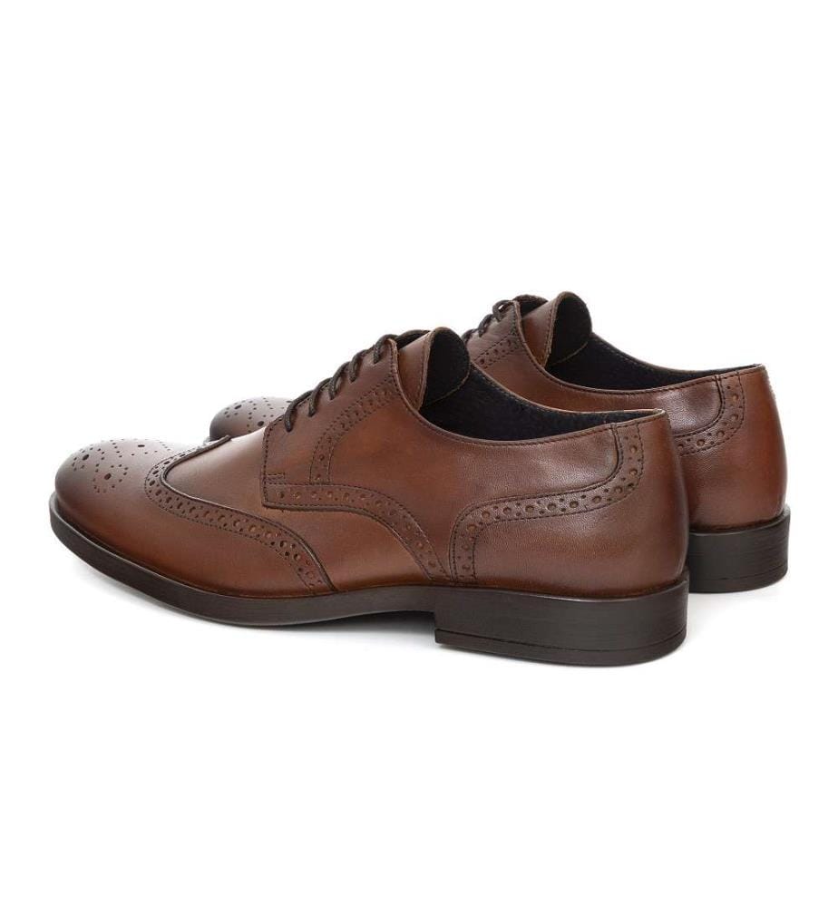 Derby en cuir - Marron clair